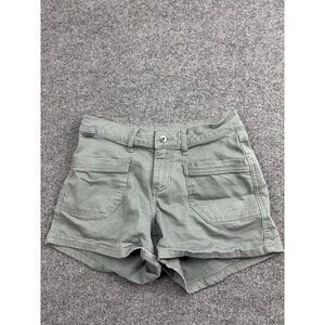 Kuhl Utility Shorts Womens 4 Green Twill Hiking Outdoor Casual Stretch Pockets